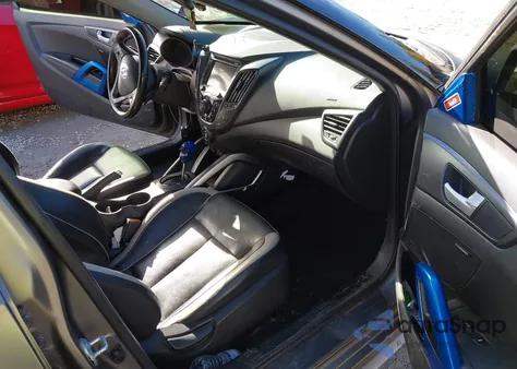 2015 Hyundai Veloster Turbo from USA, damaged, VIN KMHTC6AE5FU221236